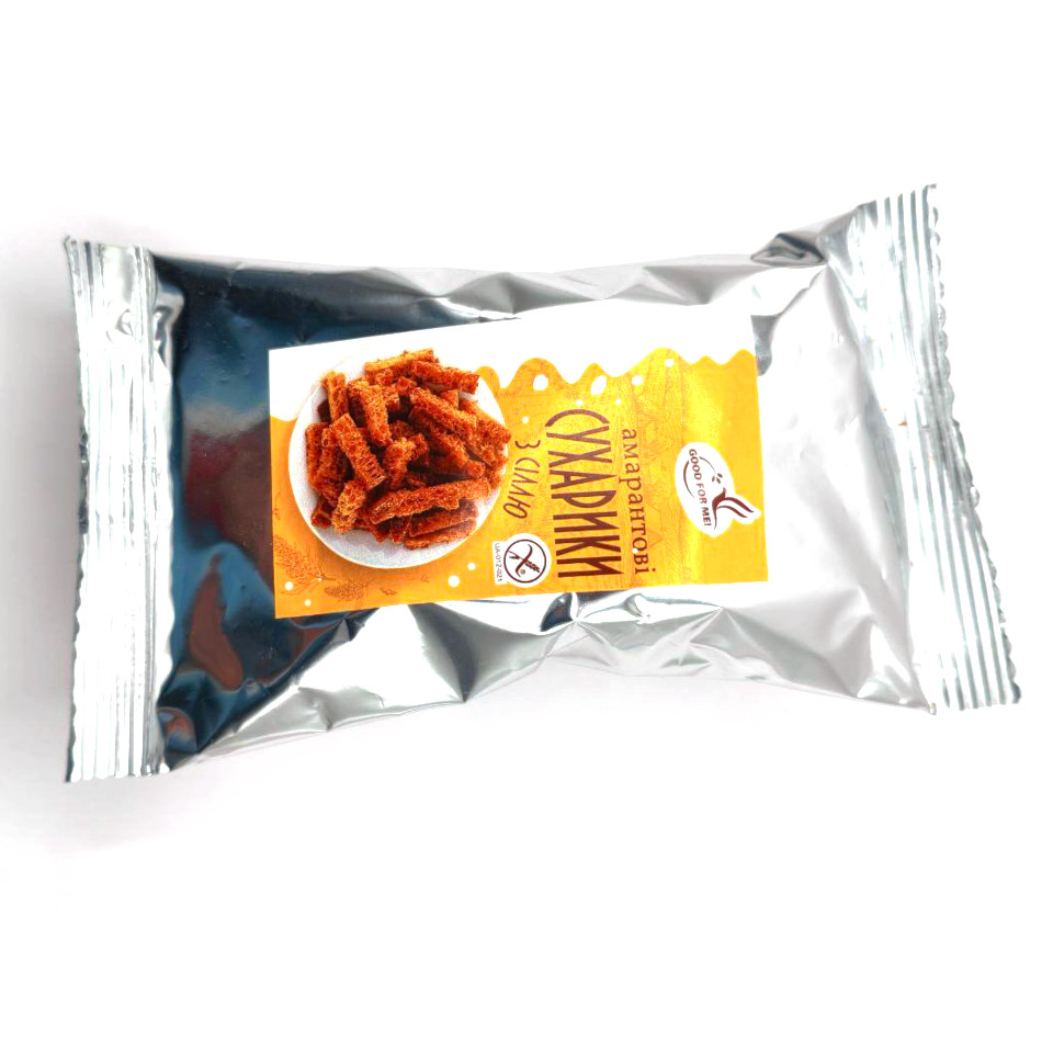 Сухарики з темного безглютенового хлібу з амарантом - Зображення 3