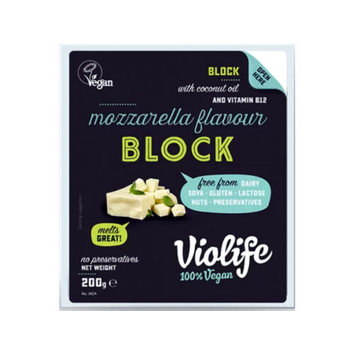 Сир VioLife "Моцарелла", (блок), 200 г