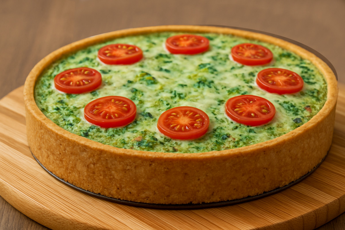 Безглютеновий кіш зі шпинатом, сьомгою та броколі — рецепт та поради