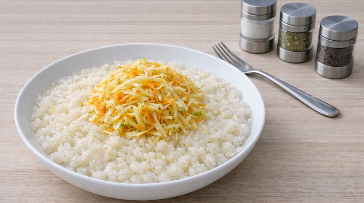 Кускус кукурудзяний без глютену з вітамінним салатом