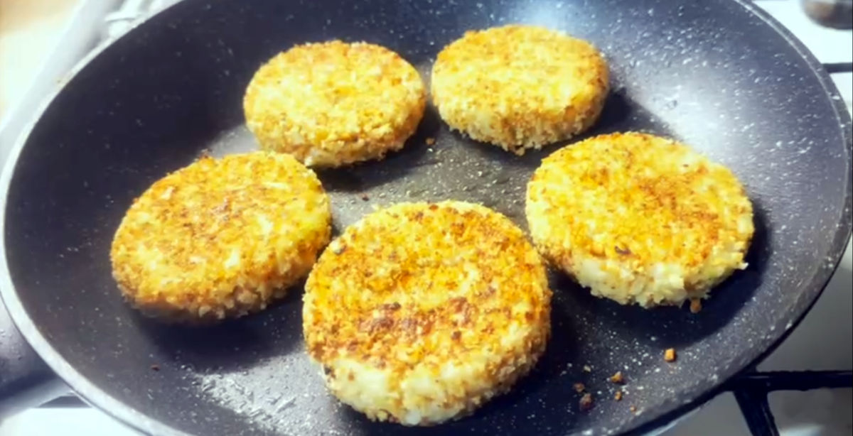 Веганські котлети з кабачка та рослинного фаршу